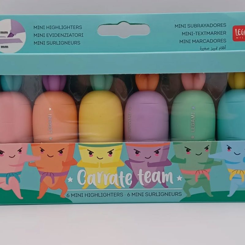 Legami Conjunto de 6 Marcadores/Sublinhadores Pastel - Cenoura
