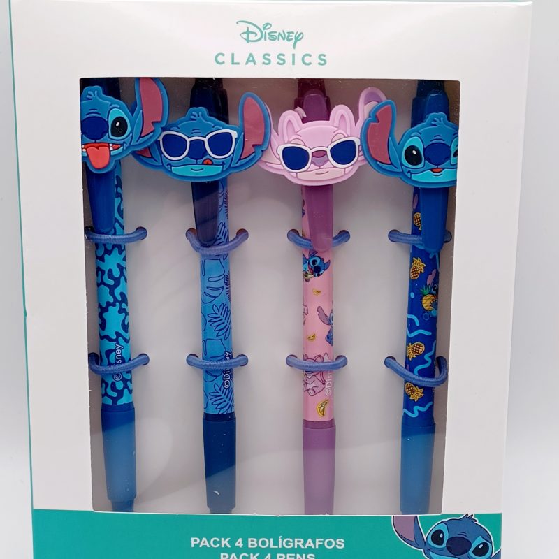 Stitch Conjunto de 4 canetas