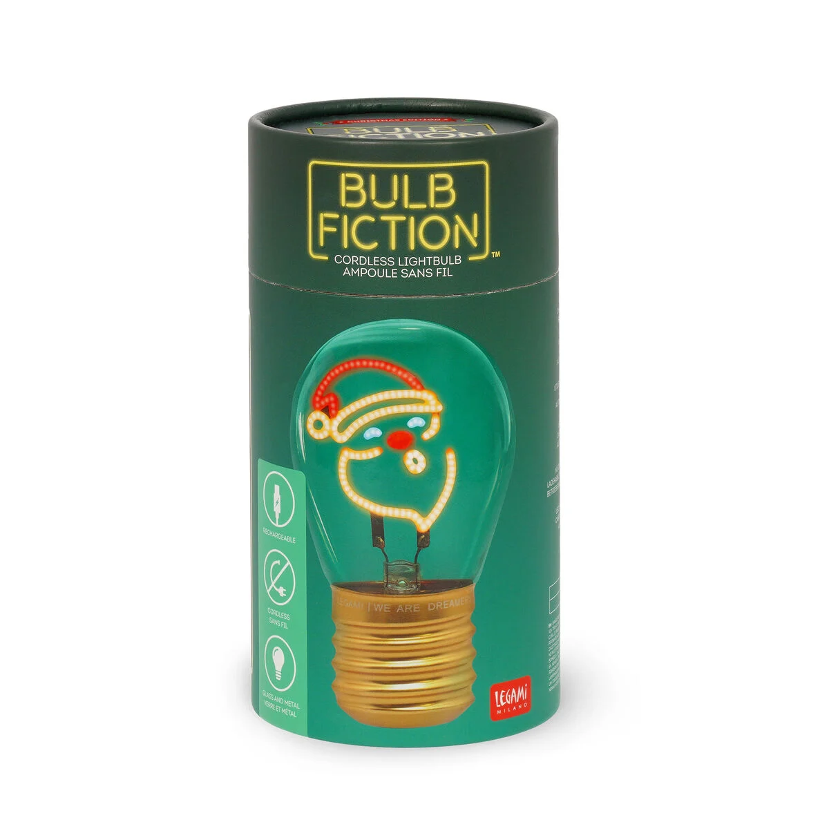Legami - Abajur decorativo em formato de lâmpada - Pai Natal - Bulb Fiction - Image 6