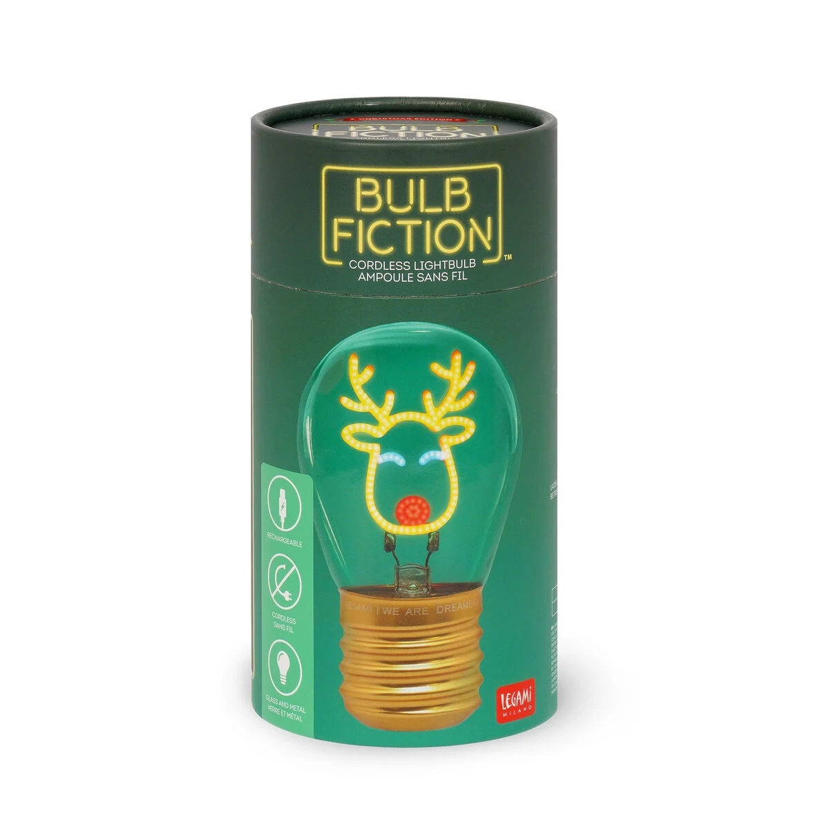 Legami - Abajur de Mesa em Formato de Lâmpada com Rena da Legami - Bulb Fiction - Image 6