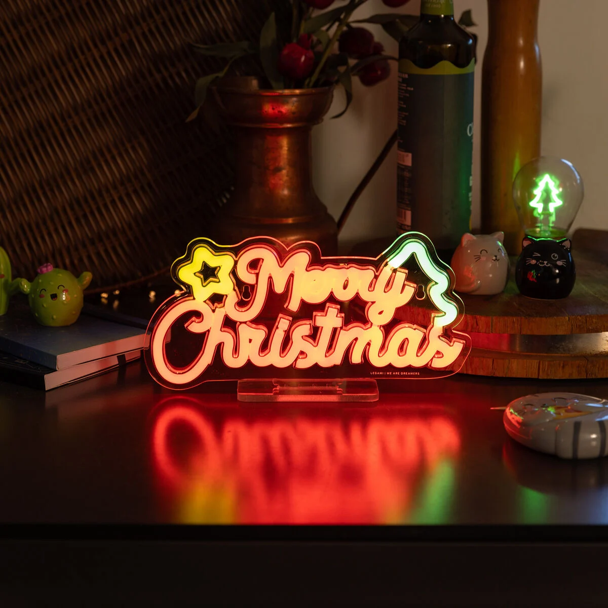 Legami - Lâmpada LED com efeito neon - É um sinal - Feliz Natal - Image 5