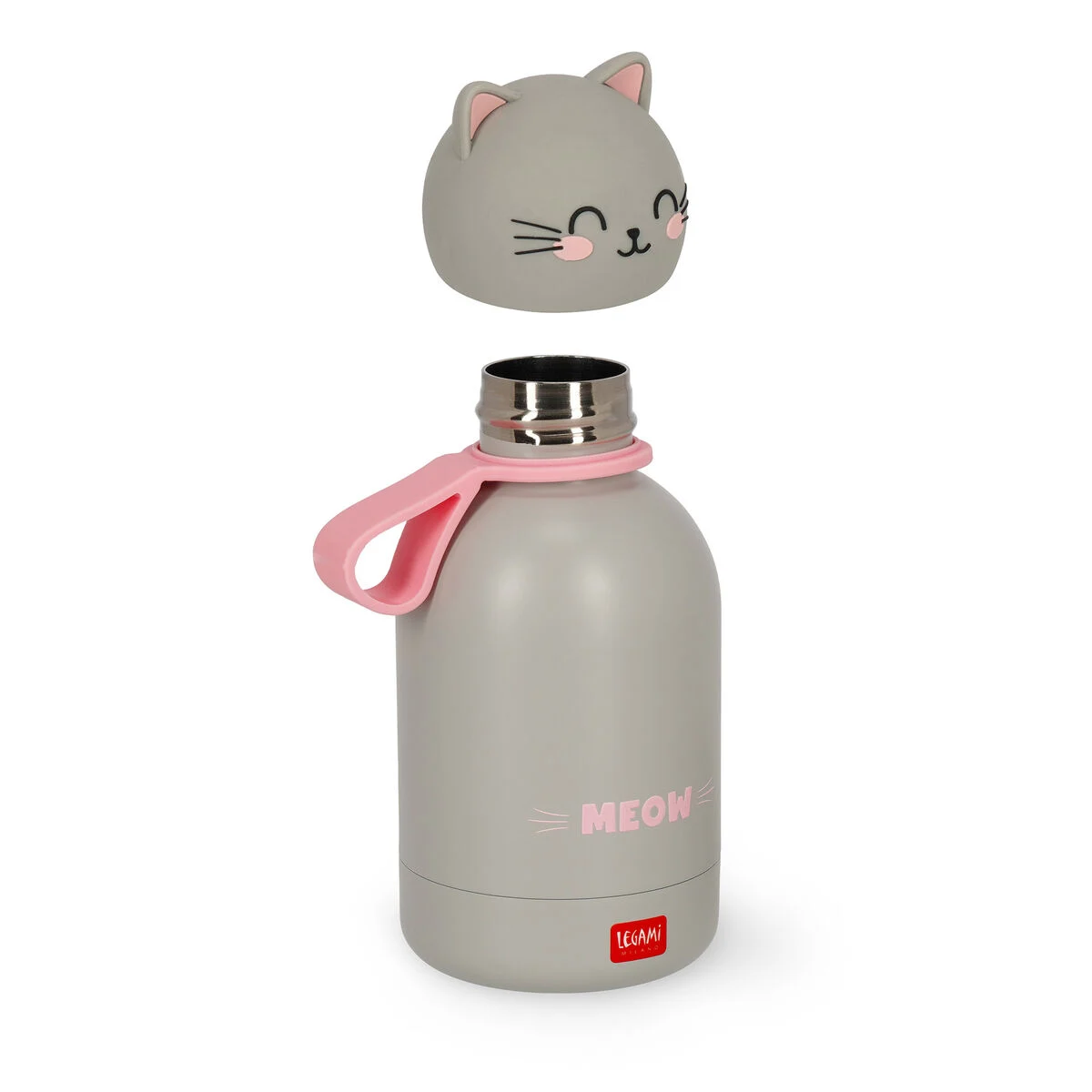 Legami - Garrafa Térmica Infantil - Gatinho - Melhor Amigo para Quente e Frio - Image 4