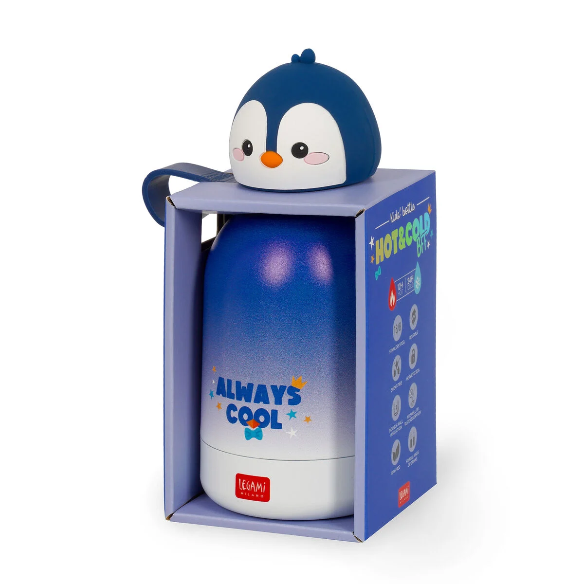 Legami - Garrafa Térmica Infantil - Pinguim - Melhor Amigo para Quente e Frio - Image 5